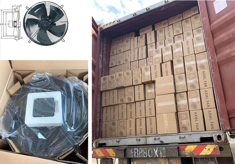 500mm Axial AC Fan Condenser Fan Motor Axial Fan 500mm