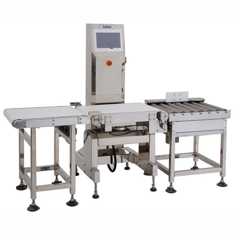 Automatic Check Weigher with Pusher Rejector Oil Bottles Boxes Online Weight Check Machine Weight Checker