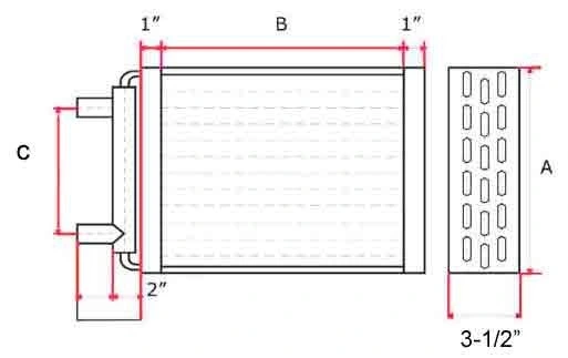 Hydronic Hot Water Boilers Water to Air Heat Exchanger