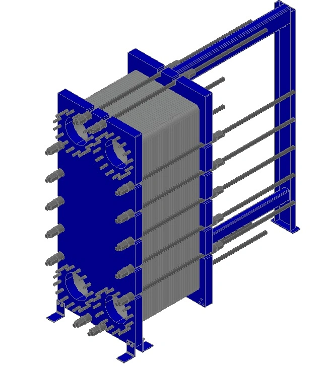 Semi-Welded Paraweld Plate Pair Plate Heat Exchanger