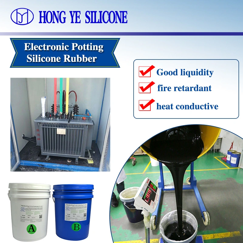 Flame Retardant Grade V0 Self-Leveling Material Silicone for Power Substation