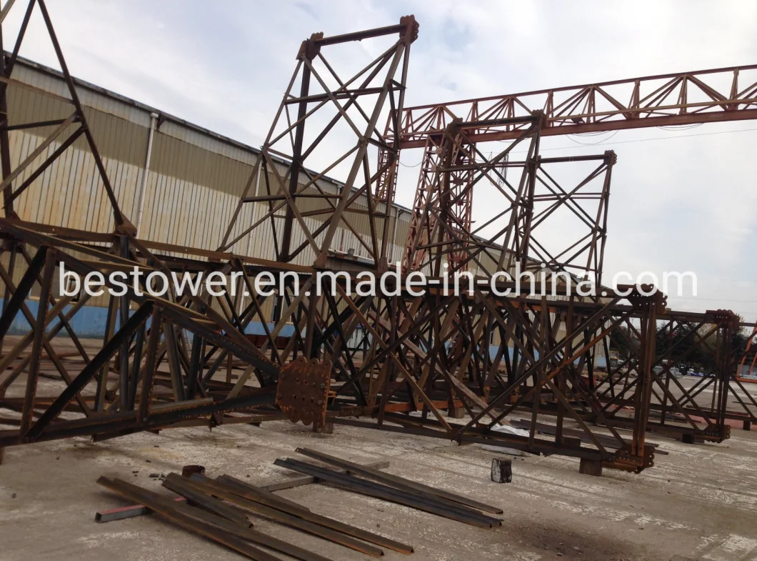 4 Legs Galvanized Power Transmission Line Steel Tower