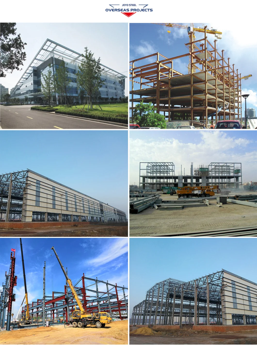 Industrial Steel Frame Building Light Steel Structure Grand Space Warehouse