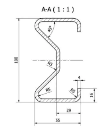 Traffic Safety W-Beam Guardrail Sigma Posts