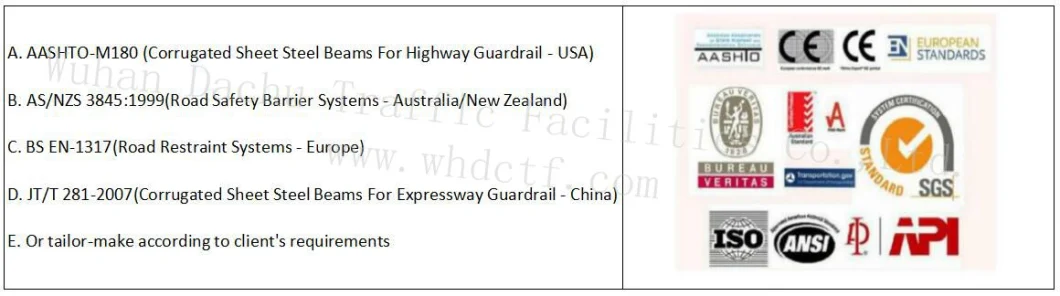 Stainless Highway Guardrail Galvanized Steel Railing Connectors