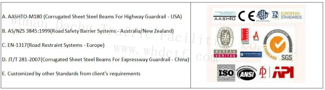 Traffic Safety W-Beam Guardrail Sigma Posts