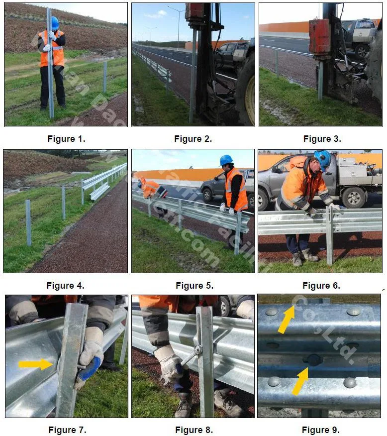 Aashto-M180 Crash Barrier Hot DIP Galvanized Roadway Corrugated Guardrail