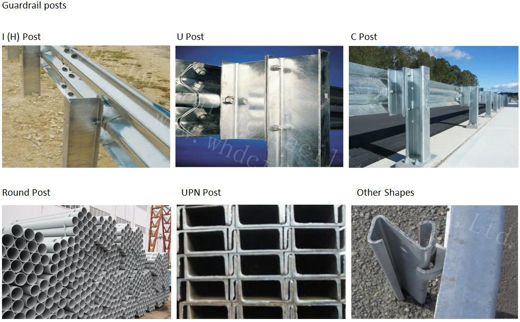 Traffic Safety W-Beam Guardrail Sigma Posts