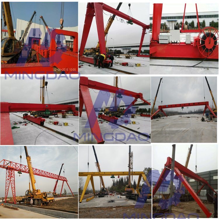 Single Girder Box Type Gantry Crane 15ton with Side Cantilever