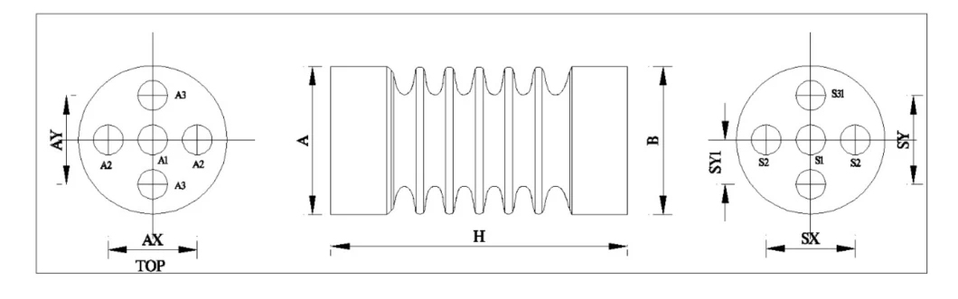 High Voltage Standing Post Insulator EL12 EL24 EL36/J06