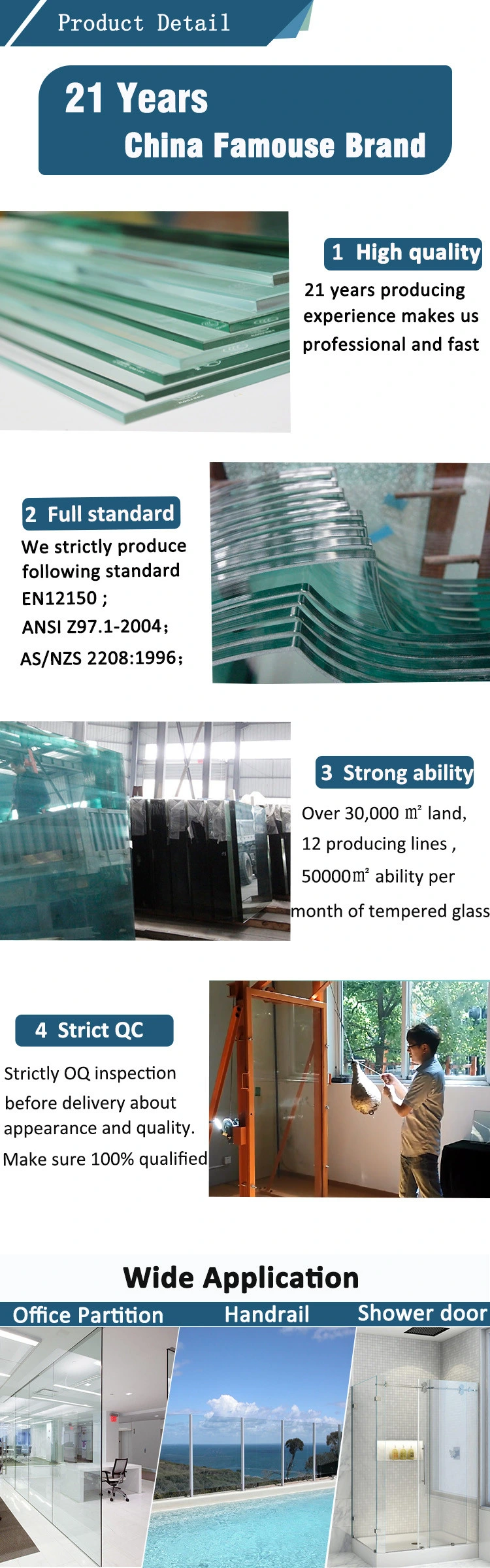 Transparent / Flat / Curved Toughened / Laminated / Toughened / Safety / Architectural Glass