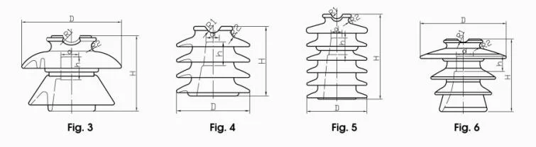 33kv P-33-Y Porcelain Pin Type Insulator