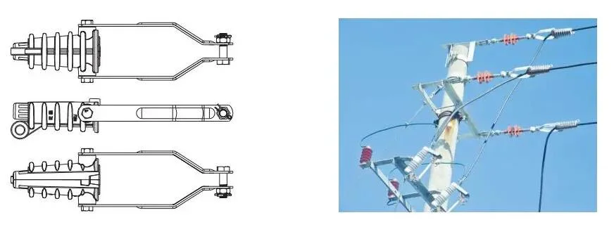 Aluminum Alloy Wedge Strain Clamp for Insulator End Fittings