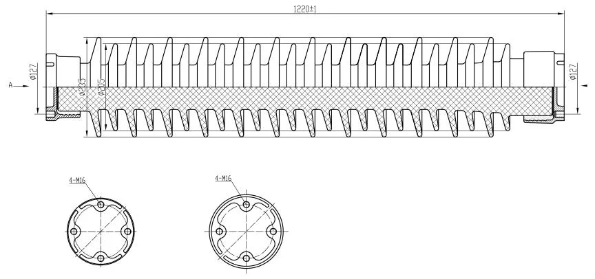 IEC C6-550 Ceramic Porcelain Station Post Insulator for Substation