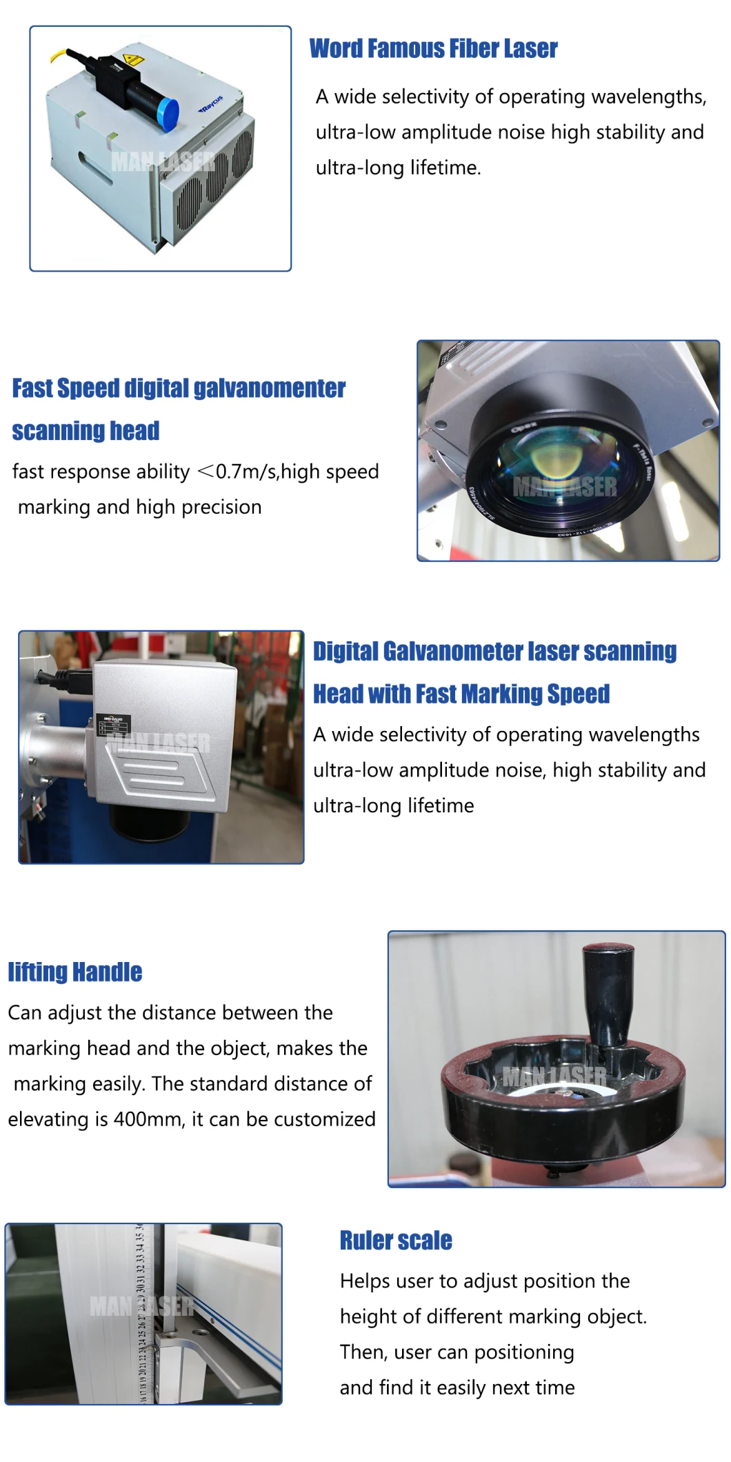 30W Laser Marking Machine for Pneumatic Tools Saw Blade