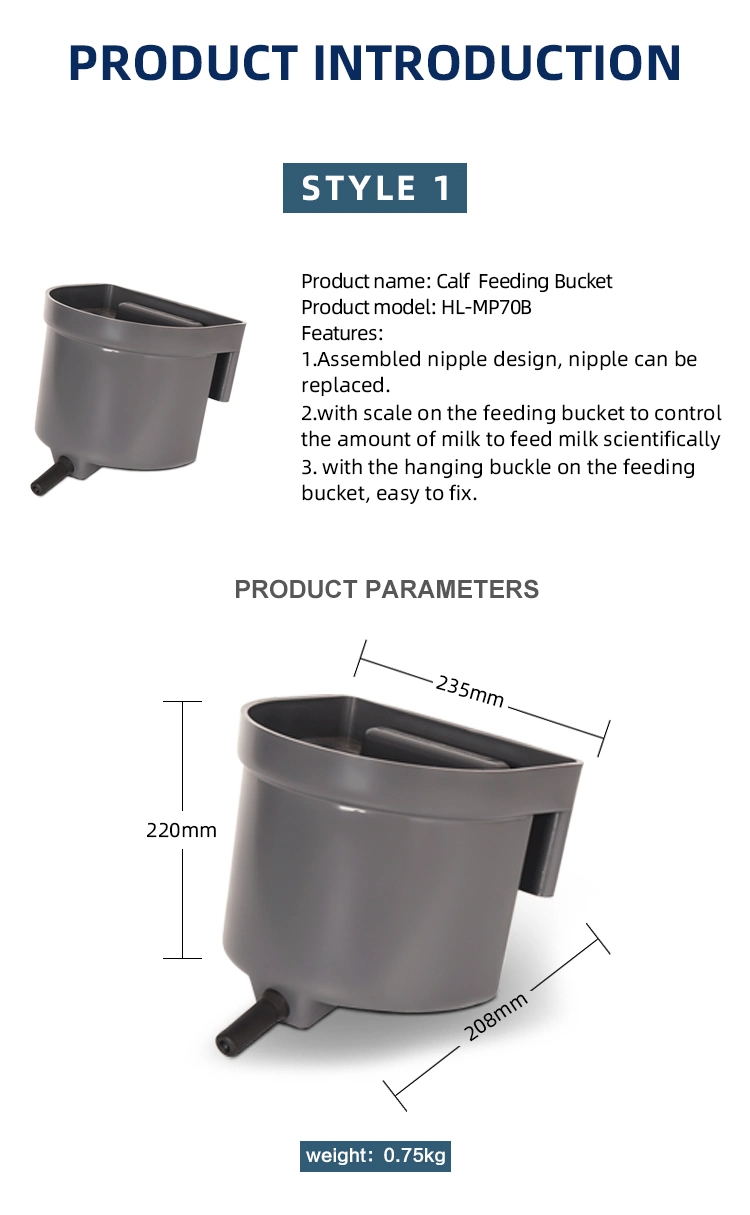 Calf Feeding Bucket Lamb Feeding Bucket Multi-Mouth Feeding Bucket