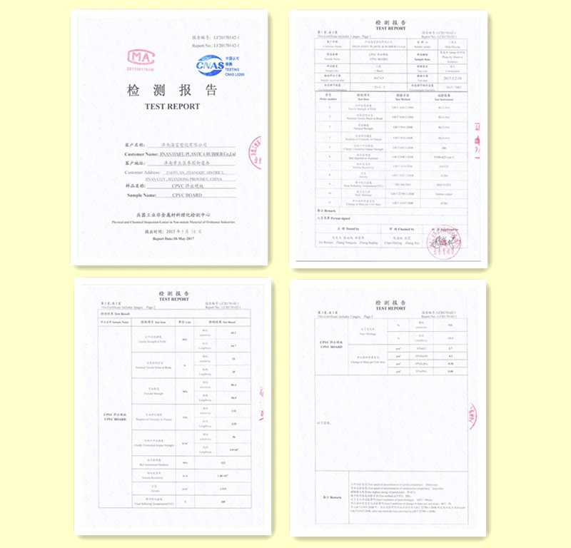 3mm-40mm Ht PVC Sheet CPVC Sheet