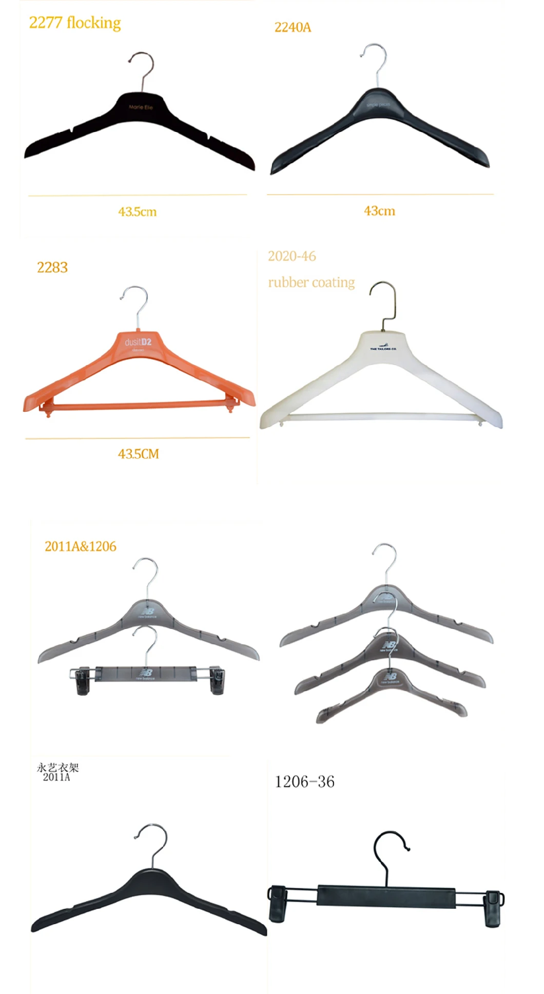 Transparent Thermoplastic Crisp Music High Quality Factory Plastic Hanger