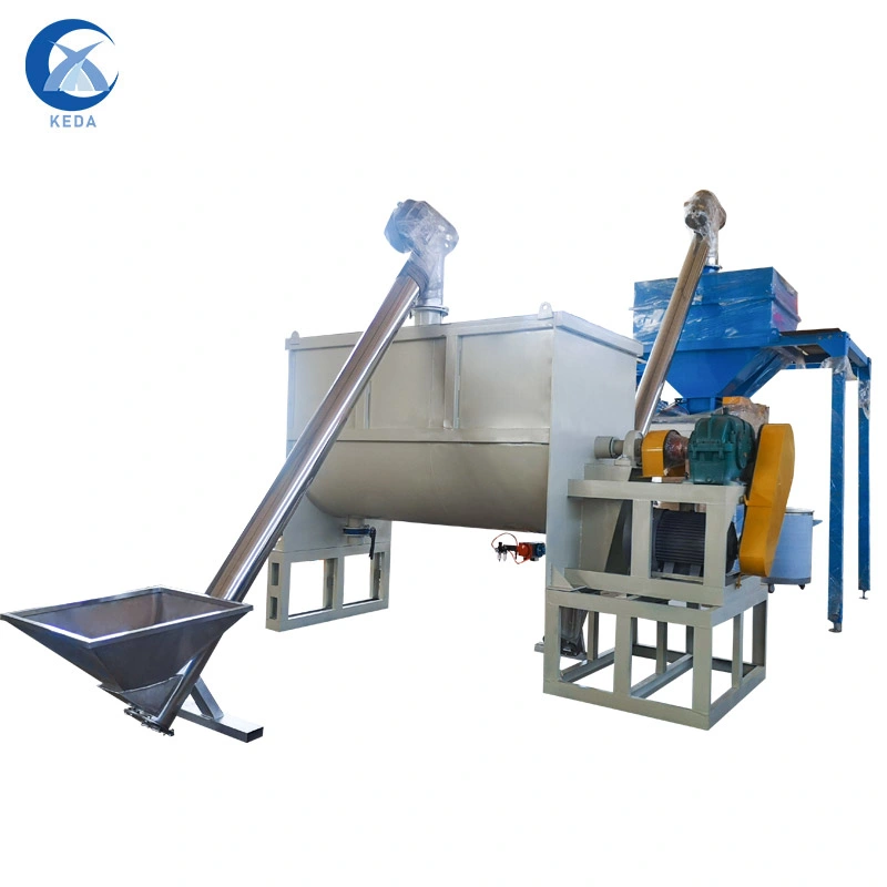 Chemical Dry Powder Mixing Machine Industrial Horizontal Ribbon Mixer Blender