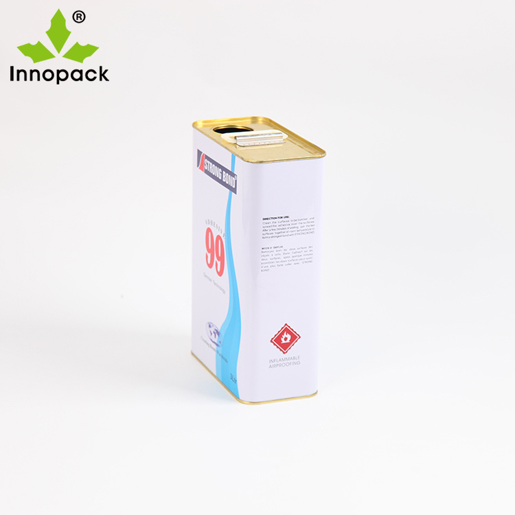 4 Liter Good Quality Empty Metal Tin Paint Glue Tin Cans, Paint Can Manufacturer Wholesales