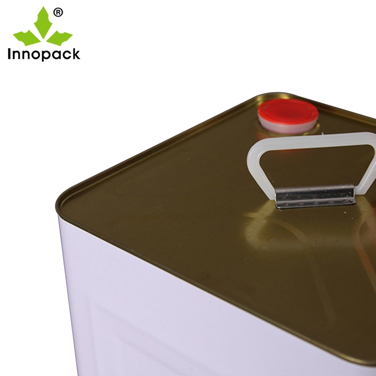 Chinese Manufacturer 10L Square Oil Paint Tin Can with Handle Custom Paint Container