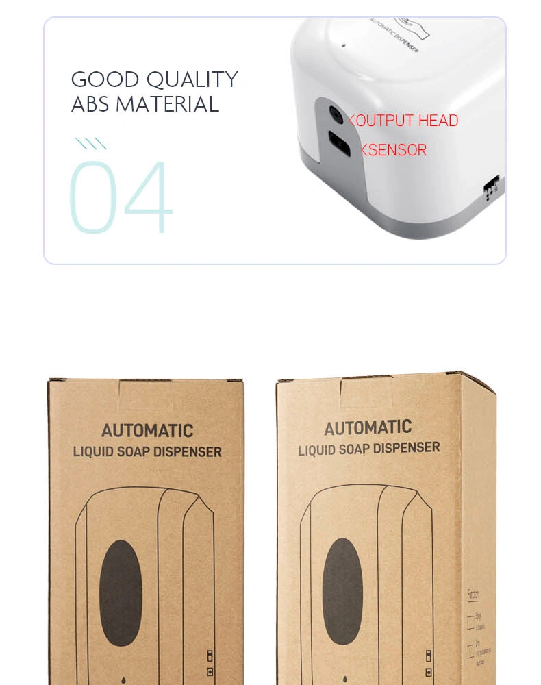 Sensor Dispenser Automatic Dispenser 1200ml Bathroom Sensor ABS Plastic Soap-Dispenser Auto Soap Dispenser