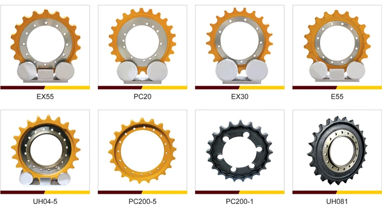 Hyundai Undercarriage Parts R210 Excavator Drive Sprocket, OEM 81en-10010