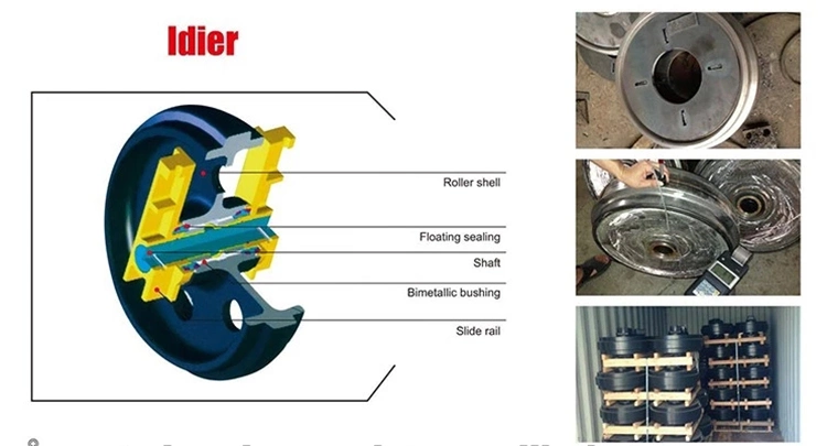 Track Idler Roller Assy for Hitachi Excavator Ex200 Idler Cushion