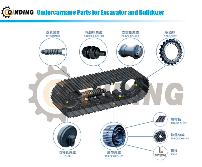 Shantui SD22 Track Roller Dozer Excavator Bottom SD32 Carrier Roller and Top Roller Assembly