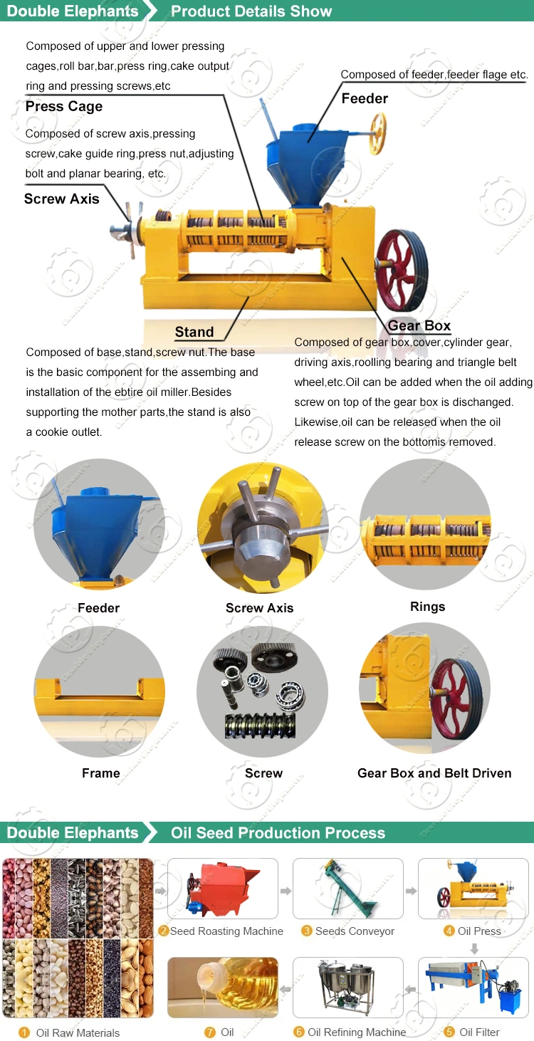 Niger Oil Press Commercial Press Oil Seed Coconut Oil Cold Processing Machine