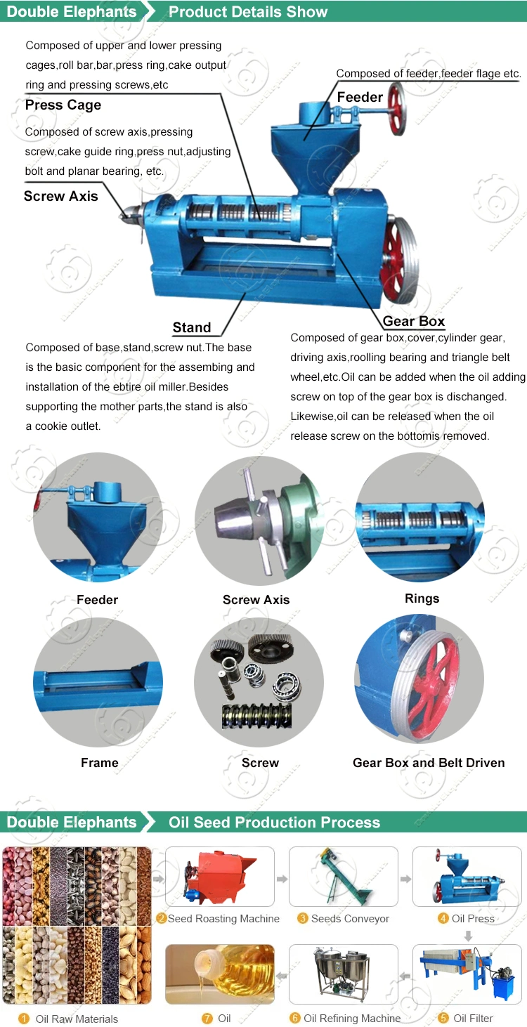 Zx-130, Ys-130 Oil Press, Peanut Oil Press, Oil Expeller, Sunflower Oil Mill, Screw Press