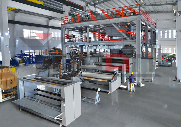 1600/2400/3200mm S Ss SMS PP Spunbond Nonwoven Fabric Extruder
