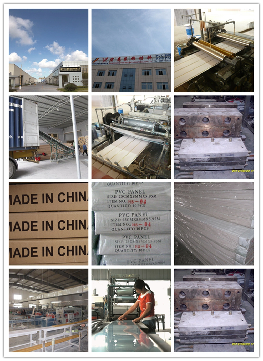 Factory External Anti-UV PVC Wall Paneling Wholesale/PVC Outdoor Plastic Wall Panels