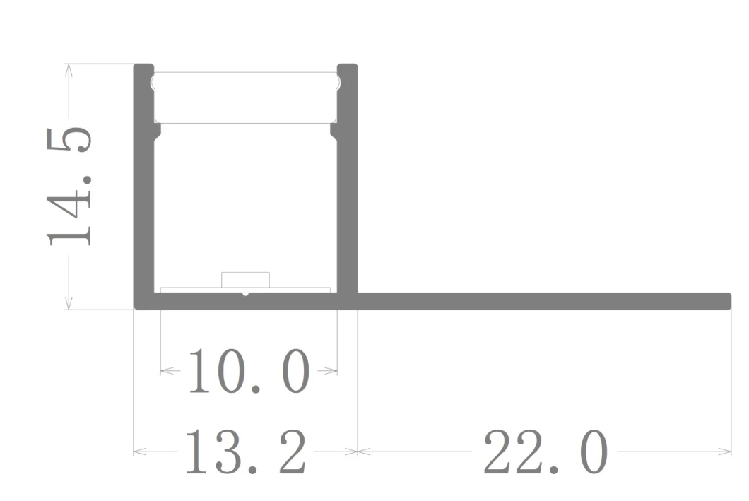 Drywall Profile for Corner Construction Aluminum LED Profile with PC Milky Cover