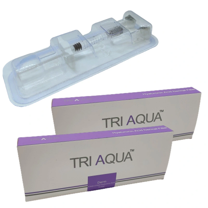 Tri Aqua 2ml Dermal Filler Injectable Hyaluronic Acid Gel for Anti Aging Ha Dermal Filler