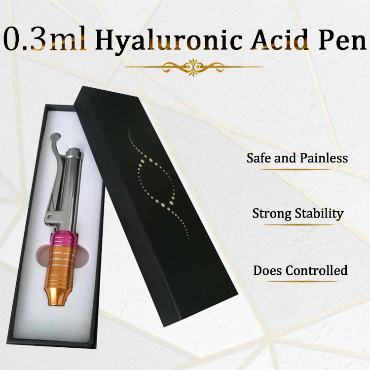 Top Quality 2ml Dermal Filler Injector Crossed Linked Hyaluronic Acid Gold Hyaluron Gel Pen