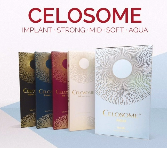 Celosome Cross Linked Hyaluronic Acid Gel 1.1ml Dermal Filler for Lip and Face