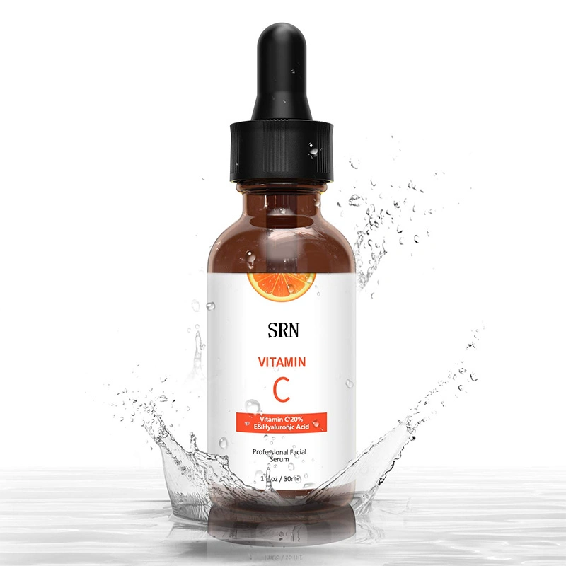 Private Label  Organic Anti-Aging Moisturizing Skin 20% Vitamin C Serum  with Hyaluronic Acid