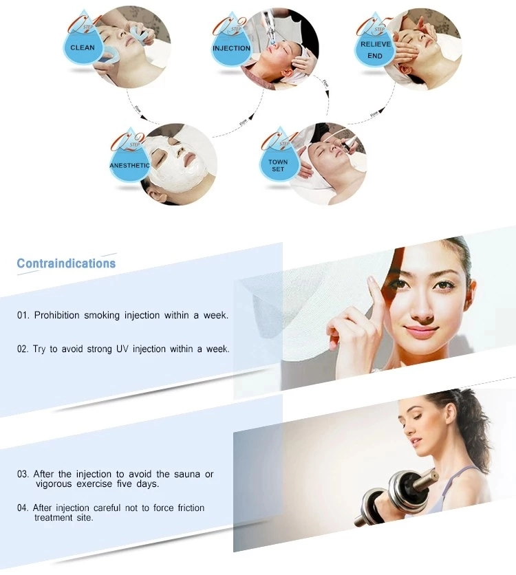 2ml Facial Beauty Ha Injection Meso Hyaluronic Acid for Face Lifting