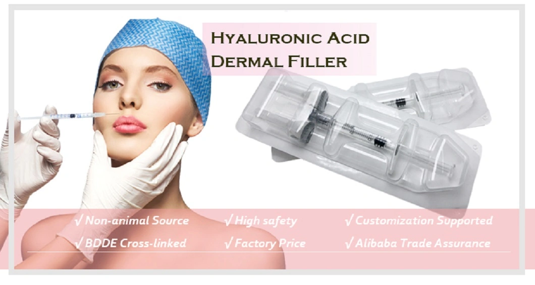 Korea 2ml Hyaluronate Acid Gel Injection Dermal Filler for Face