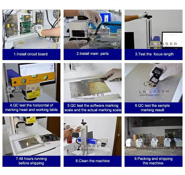 Automatic Assembly Line Fiber Laser Marking Machine Optical Fiber Laser Printer