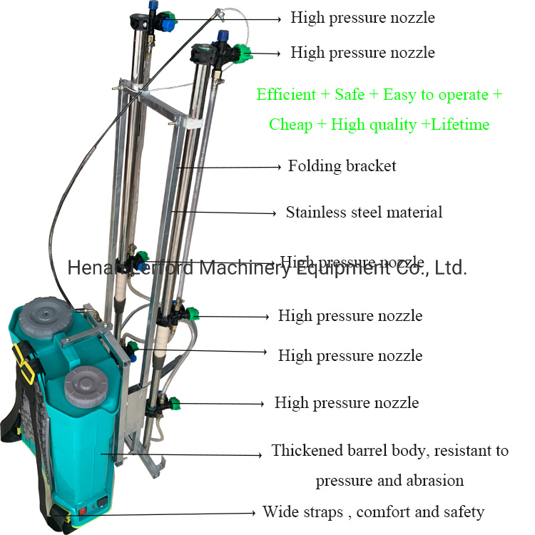 Backpack Electrostatic Spray Gun Cordless Electrostatic Sprayer