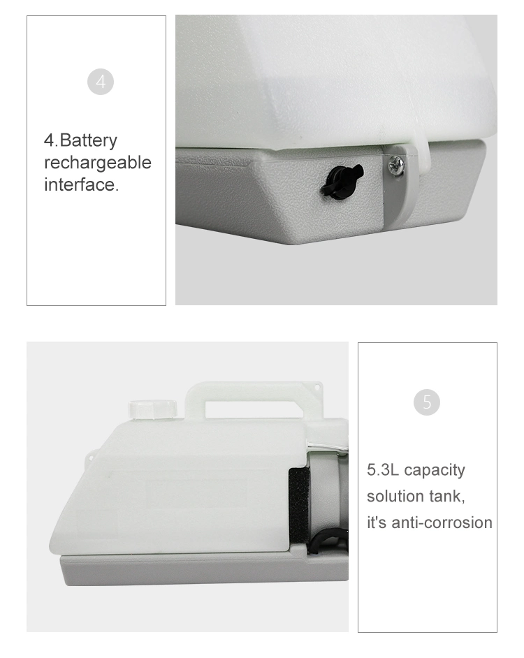 Professional 3L Portable Design with 40cm Ppc Tube Cold Fogging Machine