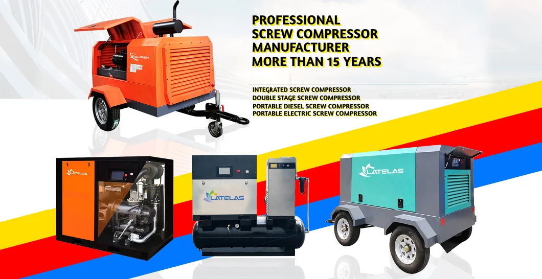 Electric Screw Portable 75HP 55kw Air Compressor for Spray Painting