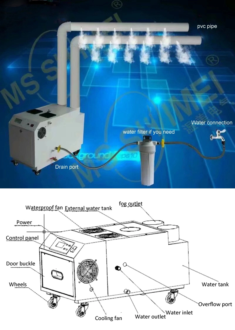 Ultrasonic Disinfectant Fogger with Sodium Hypochlorite Disinfection Air Sterilizer