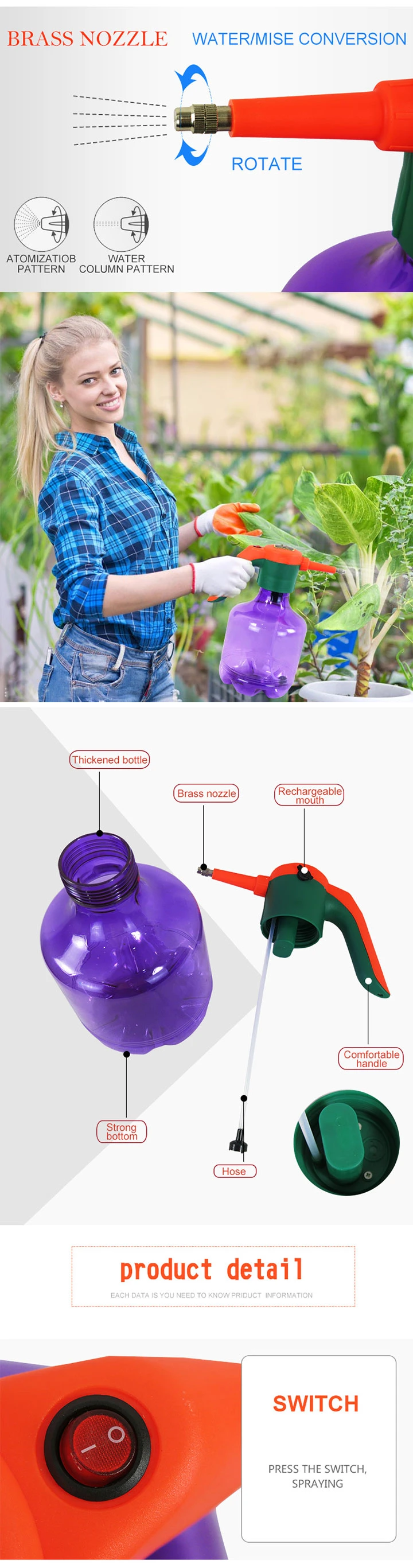 Best Quality 3L Rechargeable Battery Operated Sprayer