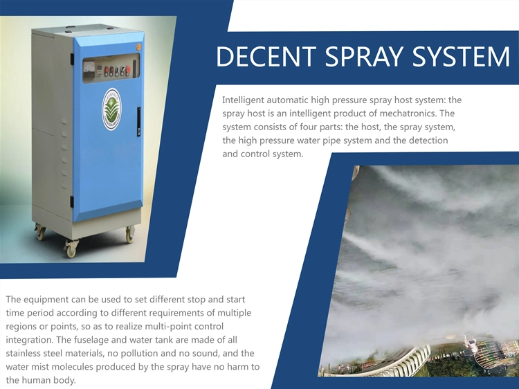 System Spray Mist Nozzle 8 Nozzles Fog Spray System Disinfection Fine Mist Machine