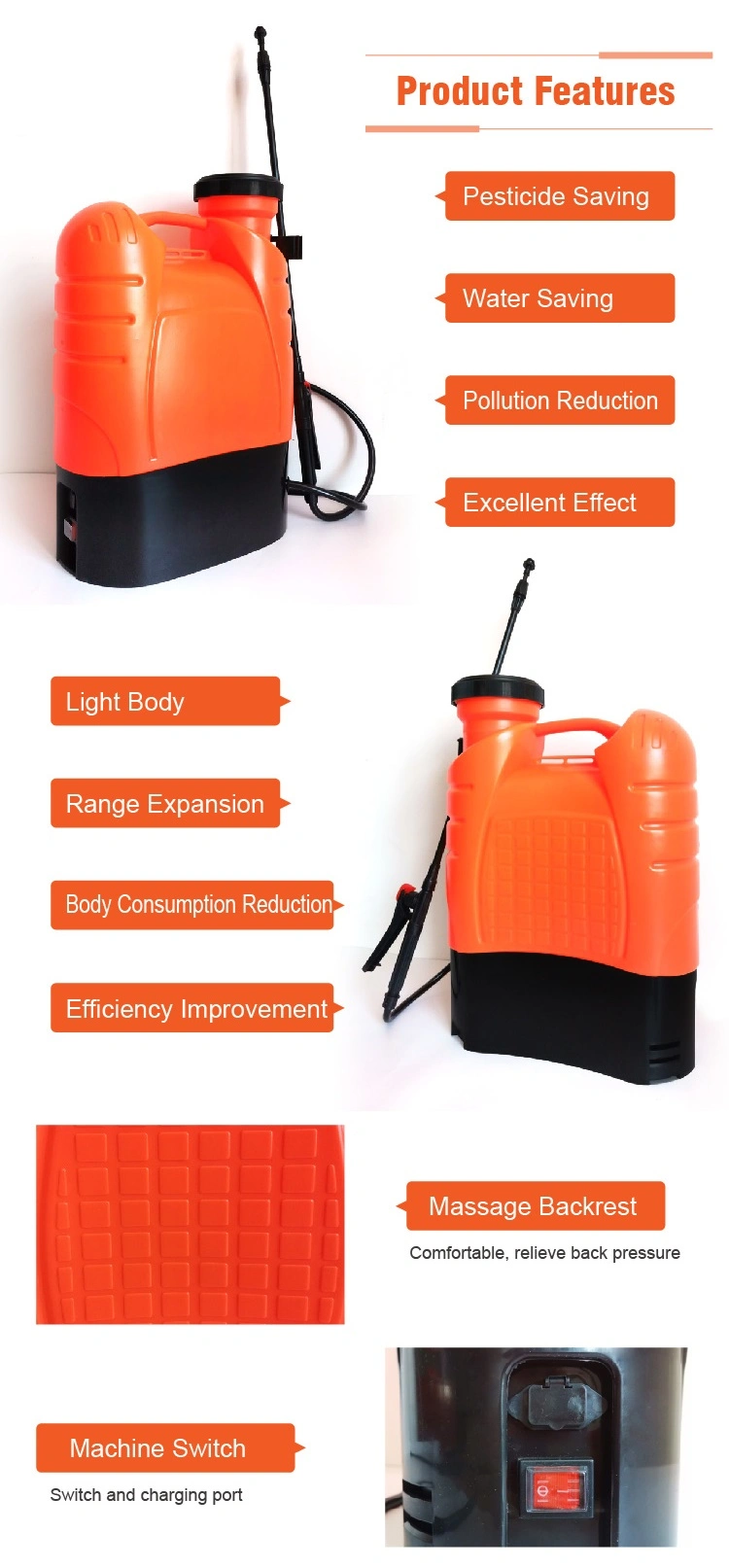 16L Sprayer Machine Fog Machine Disinfection Electrostatic Sprayer