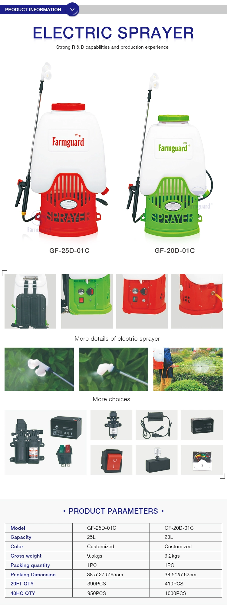 Lithium Battery Agriculture Garden Battery Disinfectant Sprayer Knapsack Mist Duster/Mist Blower Pulverizador Manual