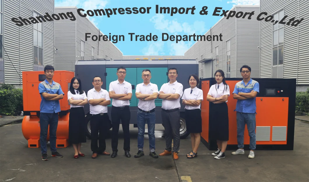 90kw 8bar Double-Stage Electric Screw Portable Air Compressor for Spray Painting